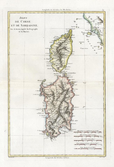 11-Europe, France, Italy, Mediterranean and Balearic Islands Map By Rigobert Bonne