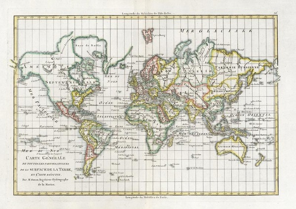 71-World and World Map By Rigobert Bonne