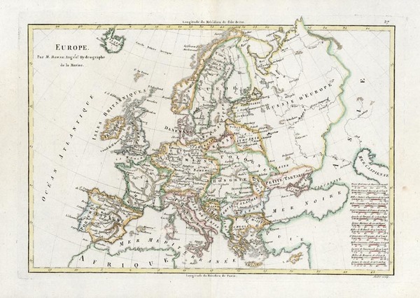 48-Europe and Europe Map By Rigobert Bonne