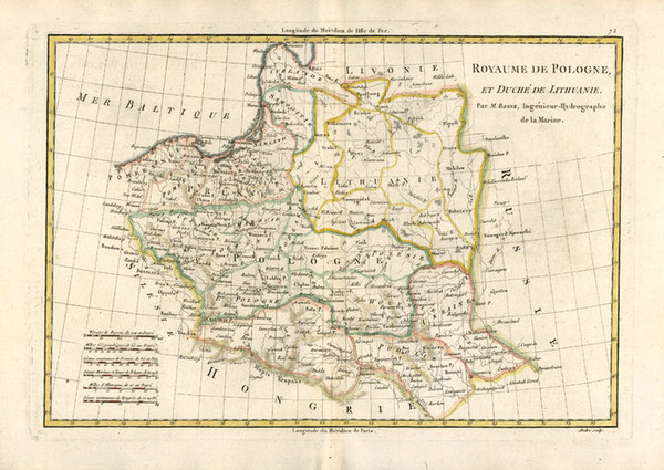 41-Europe, Poland and Baltic Countries Map By Rigobert Bonne