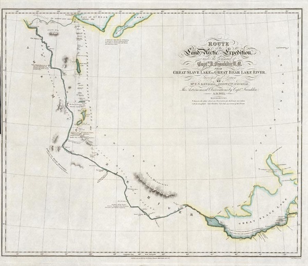 34-World, Polar Maps and Canada Map By Sir John Franklin