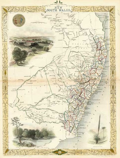 52-Australia & Oceania and Australia Map By John Tallis