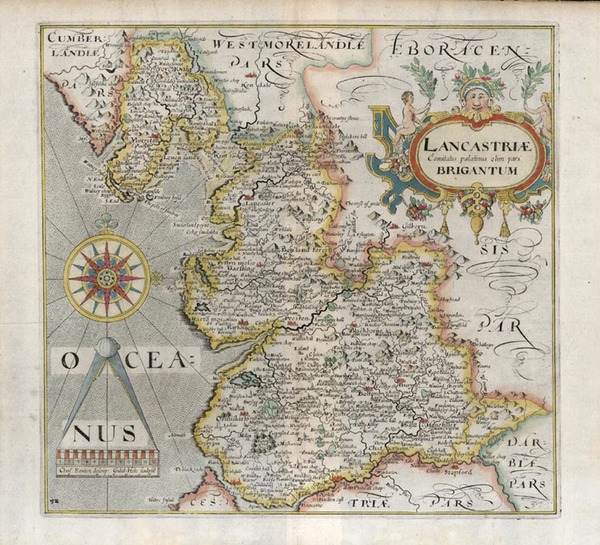 81-Europe and British Isles Map By William Hole / Christopher Saxton