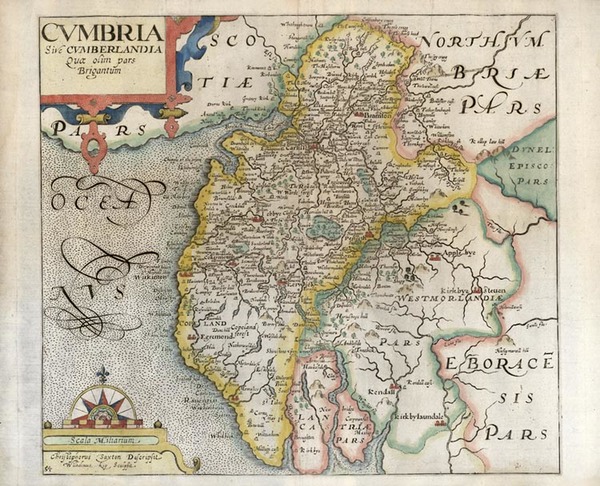 92-Europe and British Isles Map By William Kip / Christopher Saxton