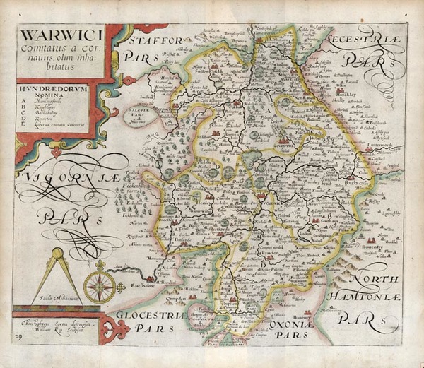 5-Europe and British Isles Map By William Kip / Christopher Saxton