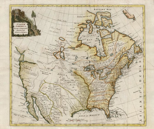 26-North America Map By Thomas Kitchin