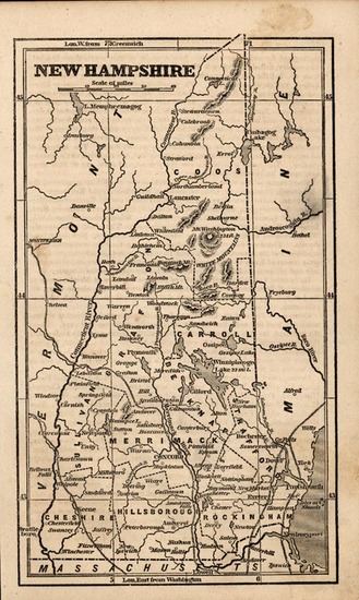 7-New England Map By Ensign, Bridgeman & Fanning