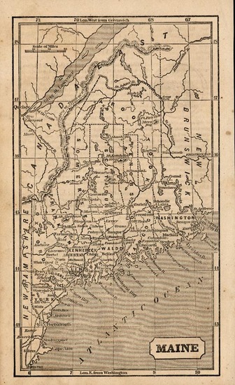 97-New England Map By Ensign, Bridgeman & Fanning