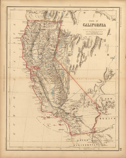 57-California Map By Henry Darwin Rogers  &  Alexander Keith Johnston