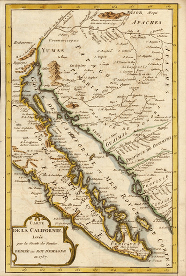 43-Southwest, Baja California and California Map By Miguel Venegas