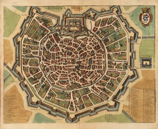 4-Europe and Italy Map By Matthaus Merian