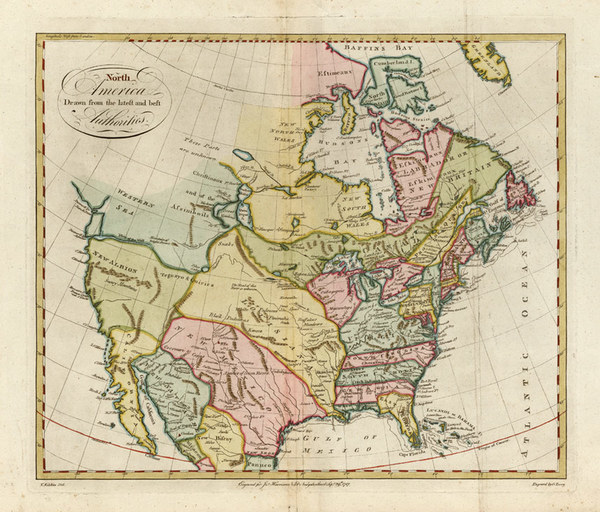 34-North America Map By John Harrison