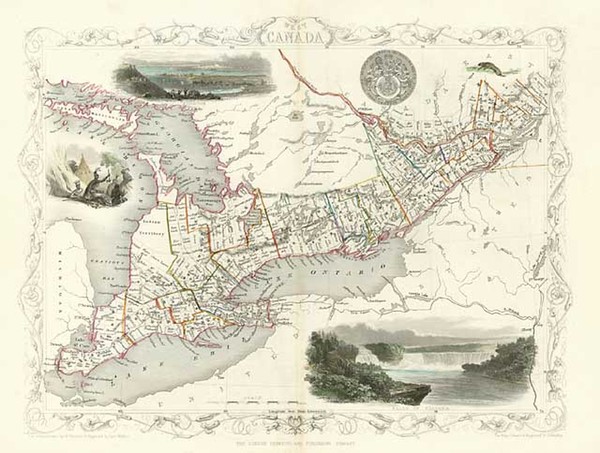 66-Midwest and Canada Map By John Tallis