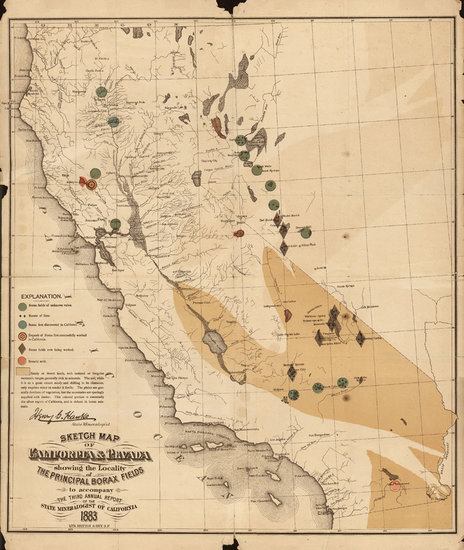 93-California Map By Britton  &  Rey