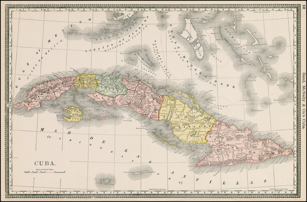 56-Caribbean Map By Rand McNally & Company