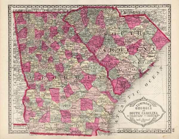 91-Southeast Map By H.C. Tunison