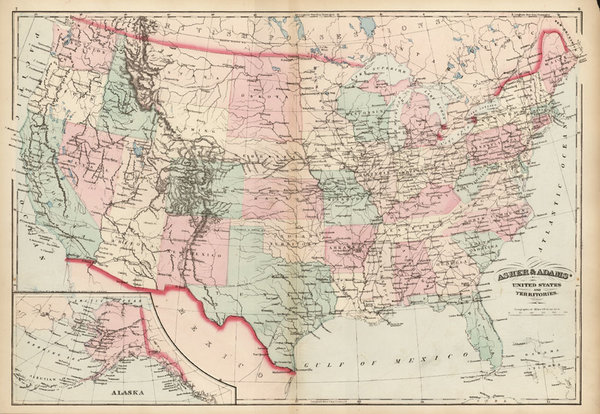 11-United States Map By Asher  &  Adams