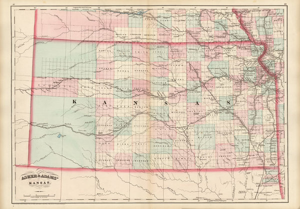 52-Midwest and Plains Map By Asher  &  Adams