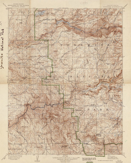 50-California Map By U.S. Geological Survey