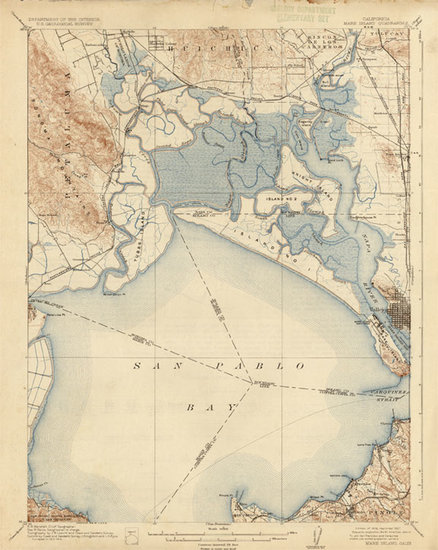 89-California Map By U.S. Geological Survey