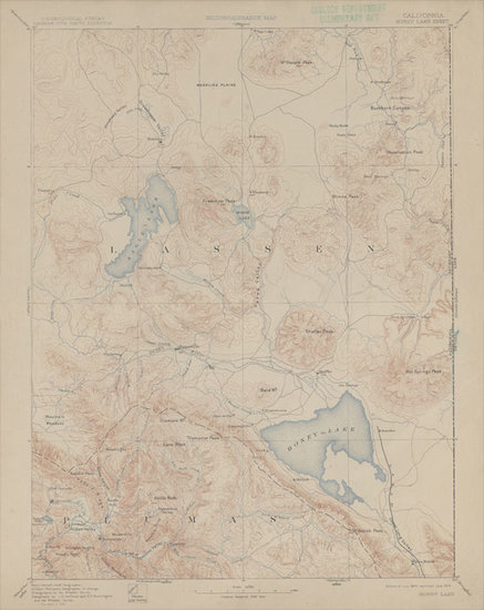 87-California Map By U.S. Geological Survey