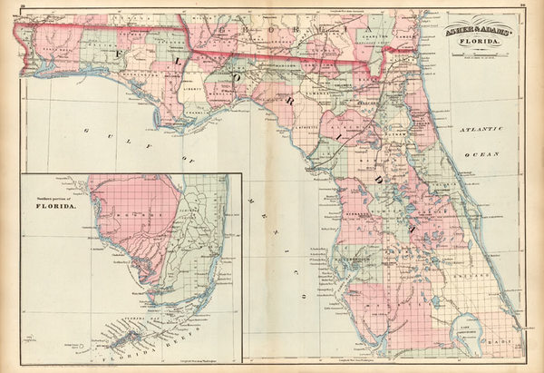 53-Southeast Map By Asher  &  Adams