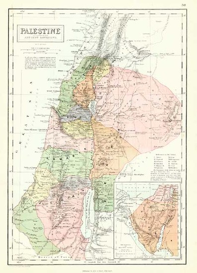 17-Asia and Holy Land Map By Adam & Charles Black