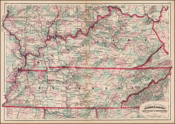 90-South Map By Asher  &  Adams