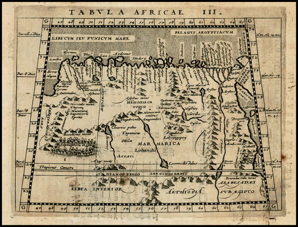 0-North Africa Map By Giovanni Antonio Magini