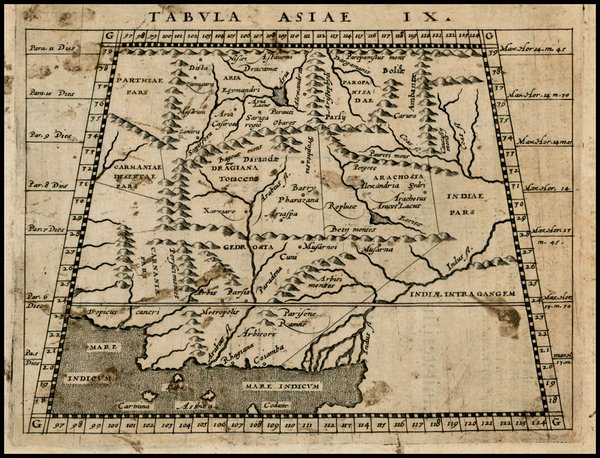 79-Asia, India and Central Asia & Caucasus Map By Giovanni Antonio Magini