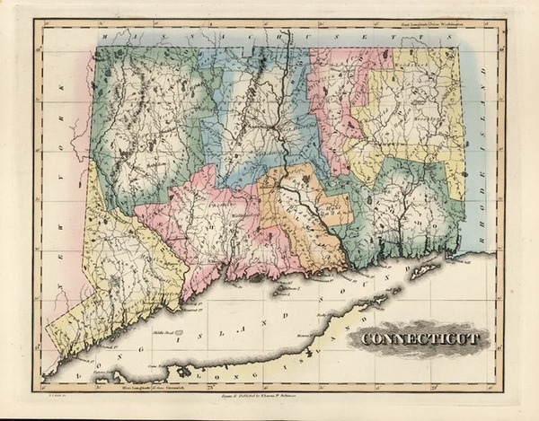 55-New England Map By Fielding Lucas Jr.