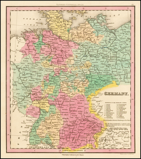 99-Europe and Germany Map By Henry Schenk Tanner