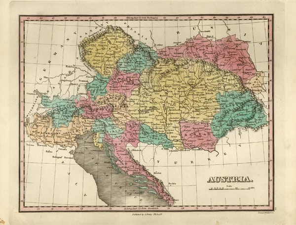 96-Europe, Austria, Poland, Hungary and Balkans Map By Anthony Finley