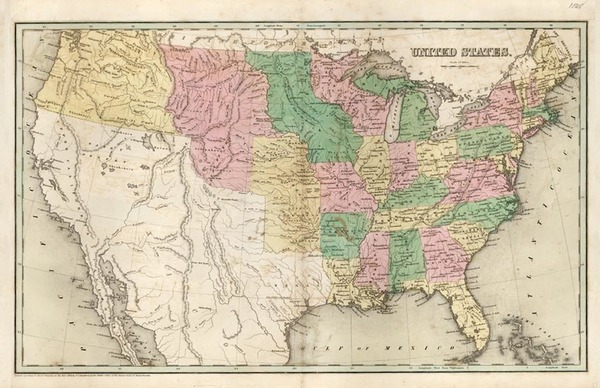 66-United States Map By Thomas Gamaliel Bradford