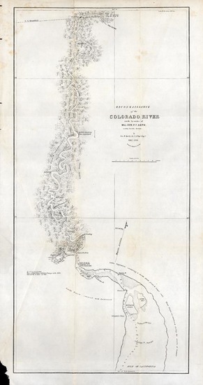 21-Southwest and California Map By George Horatio Derby