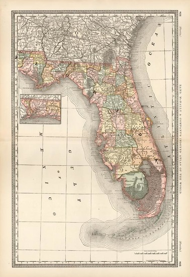 83-Southeast Map By Rand McNally & Company