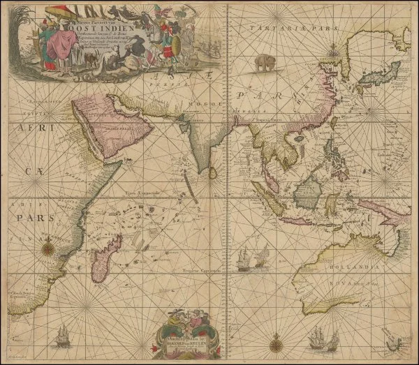 Indian Ocean - World Maps | RUDERMAN Maps