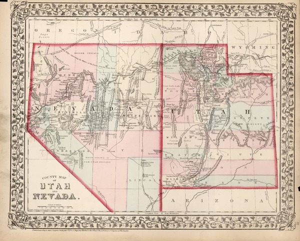 36-Southwest and California Map By Samuel Augustus Mitchell Jr.