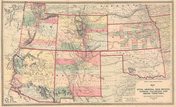 80-Plains, Southwest and Rocky Mountains Map By H.H. Lloyd