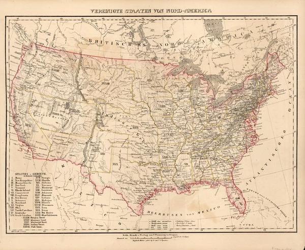 54-United States Map By Carl Flemming