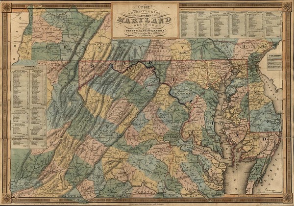 11-Mid-Atlantic and Southeast Map By Fielding Lucas Jr.