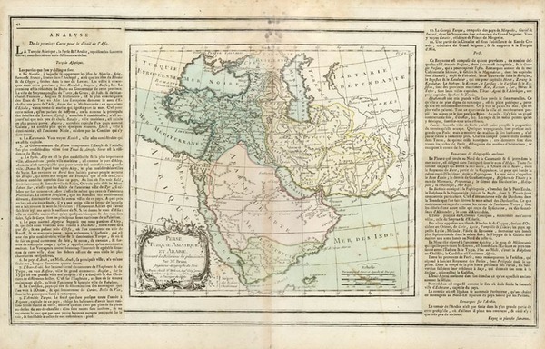 18-Asia, Middle East and Turkey & Asia Minor Map By Louis Brion de la Tour