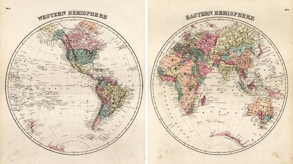 97-World and World Map By Samuel Morse
