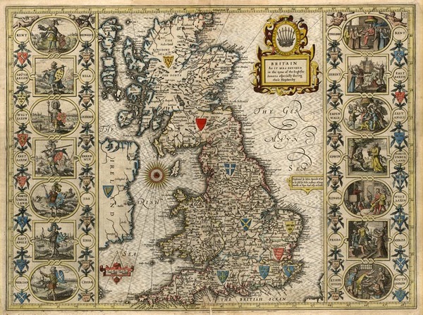 73-Europe and British Isles Map By John Speed