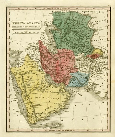 86-Asia, Central Asia & Caucasus and Middle East Map By Anthony Finley