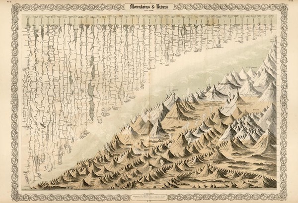 98-Curiosities Map By Joseph Hutchins Colton