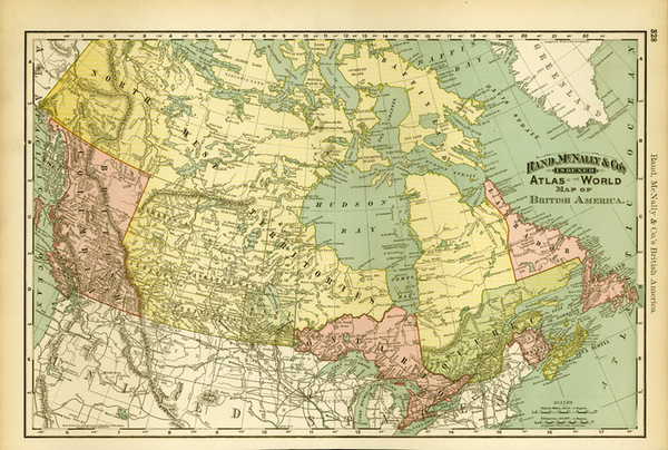 96-Canada Map By Rand McNally & Company