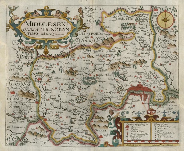 81-Europe and British Isles Map By William Kip / John Norden