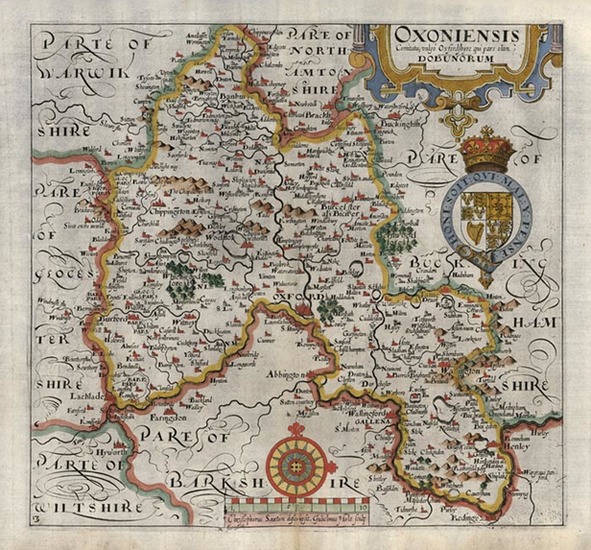 29-Europe and British Isles Map By William Hole / Christopher Saxton