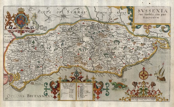95-Europe and British Isles Map By William Kip / John Norden